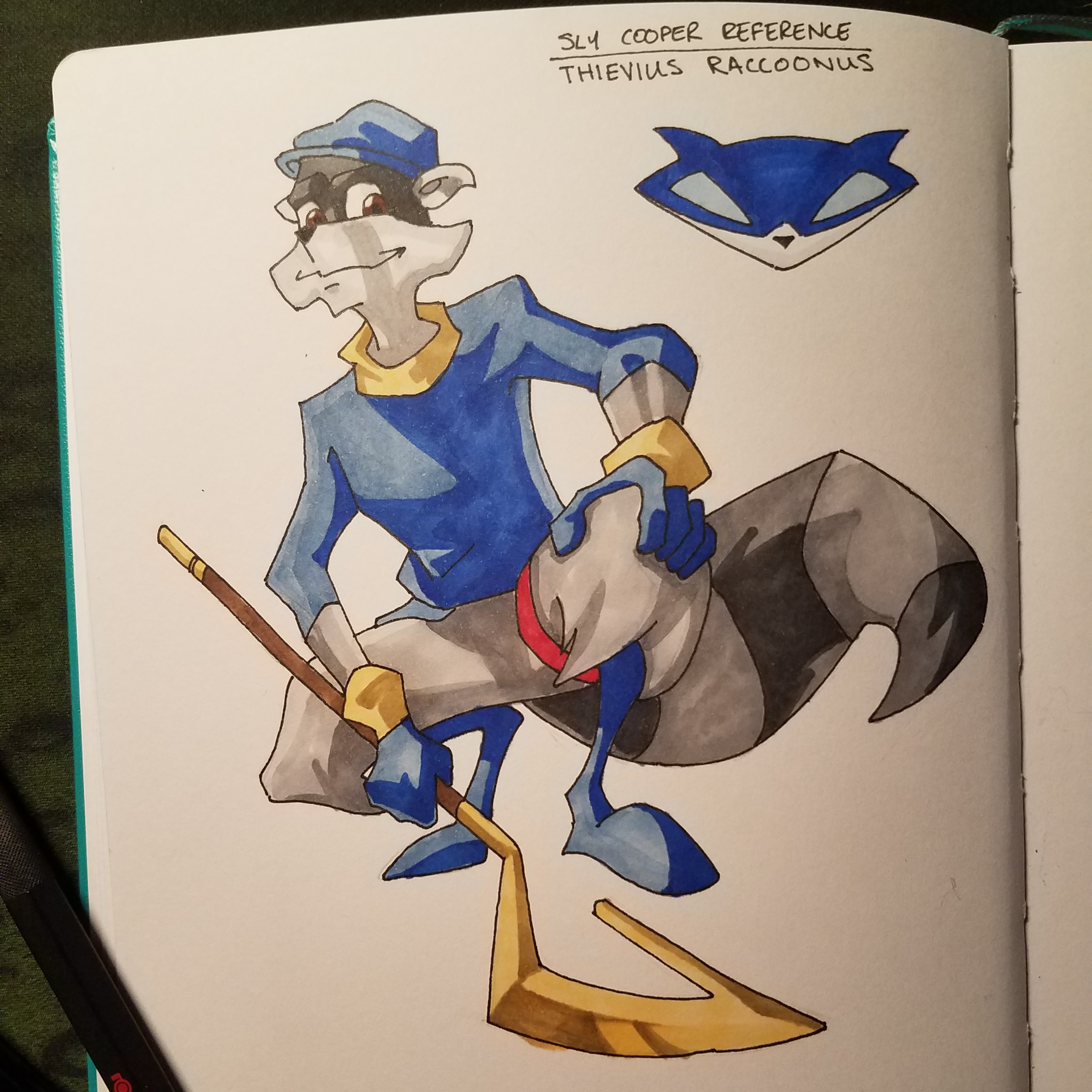 Sly Cooper Marker Drawing